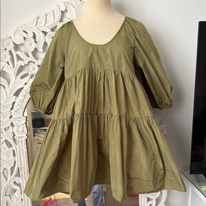 Aritzia Wilfred baby doll tiered dress